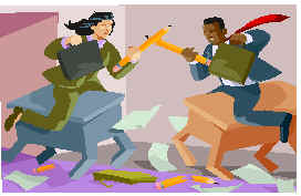 People dueling