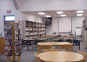 Frankford Middle School (Plano ISD) The library teaching area was originally labeled "seminar" room by the architect. This area has a teaching computer connected to a television monitor and a visual presenter, an overhead projector and screen, and a easel style white board.  The area will seat 22 - 28 comfortably.