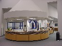 Plano West (TX) High School Library circulation desk