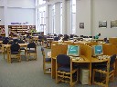 Plano West (TX) High School Library main reading room